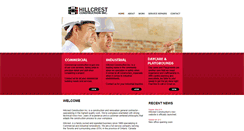 Desktop Screenshot of hillcrestconstruction.ca